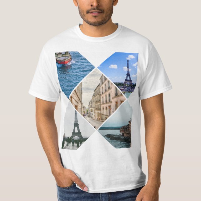 T-shirt joli design parisien (Devant)
