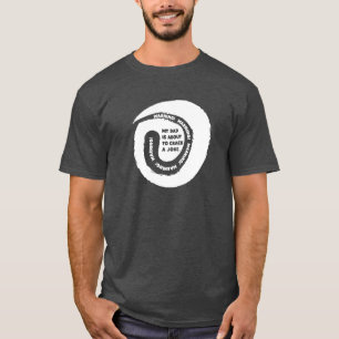 T-shirt Joli Design Texte Mon Père est sur le Point de Fai