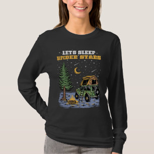 T-shirt Joli Désir Rétro Dors Sous Les Étoiles