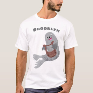 T-shirt Joli dessin animé sur le phoque du Groenland
