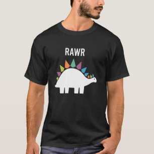 T-shirt Joli Dino Rawr Dinosaure Rugissant Drôle Enfant Di