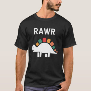 T-shirt Joli Dino Rawr Dinosaure Rugissant Drôle Enfant Di