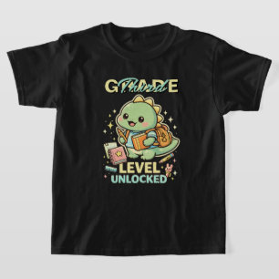 T-shirt Joli dinosaure niveau troisième année débloqué 3èm
