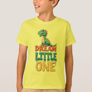 T-shirt Joli Dinosaure Vert