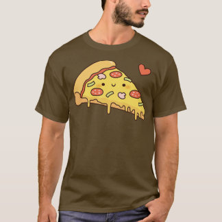 T-shirt Joli Doodle d'amour Pizza