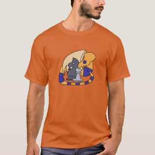 T-shirt Joli dragon rayé s'enroulant autour de pièces d'éc