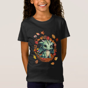 T-Shirt Joli dragon vert « Automne génial de l'autisme » D