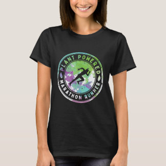 T-shirt Joli drôle de coureur de marathon végétalien énerg