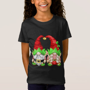 T-Shirt Joli Elfe De Noël Pour Les Femmes Avec Noël Famili
