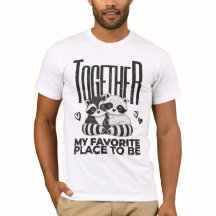Joli Endroit Favori Pour Être Valentines Chemise