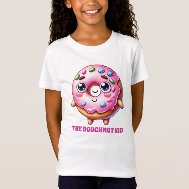 T-Shirt Joli enfant beignet ajouter du texte (Devant)