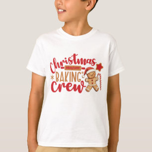 T-shirt Joli équipage de biscuits de Noël bonhomme en pain