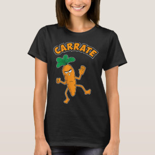 T-shirt Joli Et Amusant Karate Formation Carotte Pun