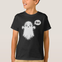 Joli Fantôme Et Bulle De Parole Disant Boo Hallowe
