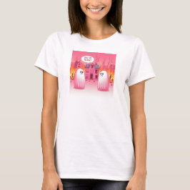 T-shirt Joli Fantôme Rose : Serrez-moi dans vos bras ! : (