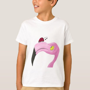 T-shirt Joli Flamant rose rose