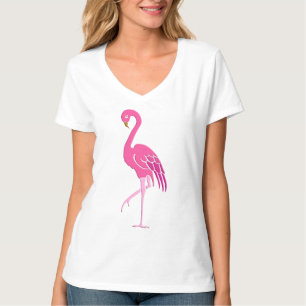 T-shirt Joli Flamant rose rose à Fuchsia