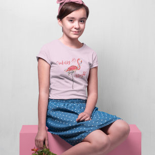 T-shirt Joli Flamant rose rose de Noël personnalisé