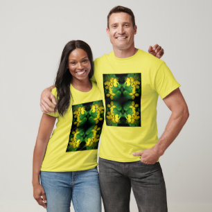 T-shirt Joli Fleurs sauvages Jaunes Abstraits