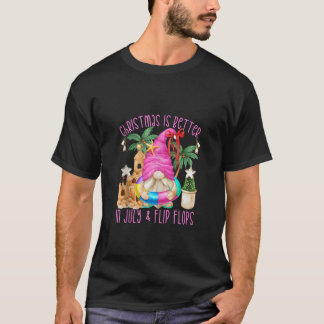 T-shirt Joli Gnome D'été Pour Femmes Et Hommes Noël Drôle