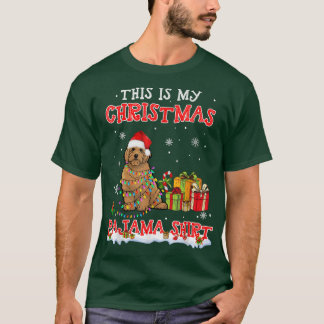 T-shirt Joli Goldendoodle sur le pyjama de Noël de neige