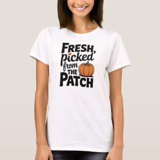T-shirt Joli Graphisme de Champ de Citrouilles