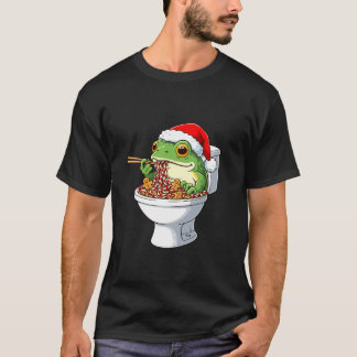 T-shirt Joli Grenouille de Noël Canne à Sucre Fête Grenoui