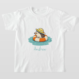 T-shirt Joli Hérisson vacances d'été Plage
