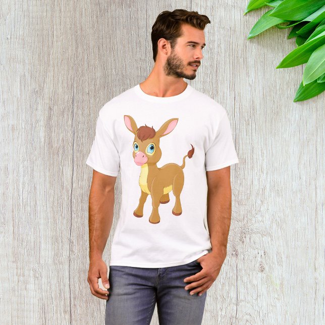 T-shirt Joli jeune âne avec grands yeux bleus (Créateur téléchargé)