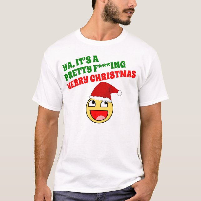 T-SHIRT JOLI JOYEUX NOËL F-N (Devant)
