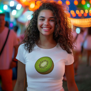 T-shirt joli kiwi vert esthétique d'été