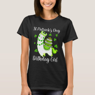 T-shirt Joli Lama Anniversaire de la Saint-Patrick pour fe