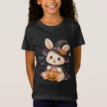 Joli lapin de Halloween sorcière avec T-Shi pour e