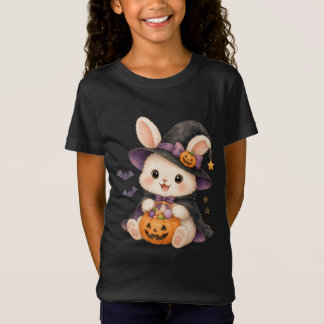 T-Shirt Joli lapin de Halloween sorcière avec T-Shi pour e