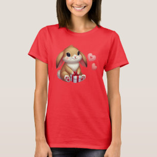T-shirt Joli lapin de la Saint-Valentin