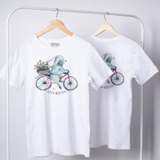 T-shirt Joli lapin de Pâques à vélo (Créateur téléchargé)