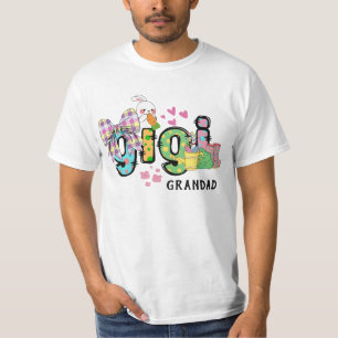 T-shirt Joli lapin de Pâques heureux gigi Papy personnalis