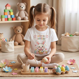 T-Shirt Joli Lapin de Pâques Houblonné