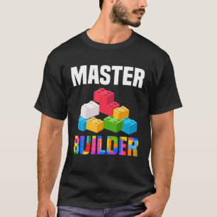 T-shirt Joli Maître Constructeur de briques Constructeur D