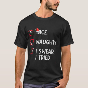 T-shirt Joli méchant je jure que j'ai essayé, liste de con