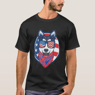 T-shirt Joli Merica Chien Berger Allemand 4 Juillet Americ
