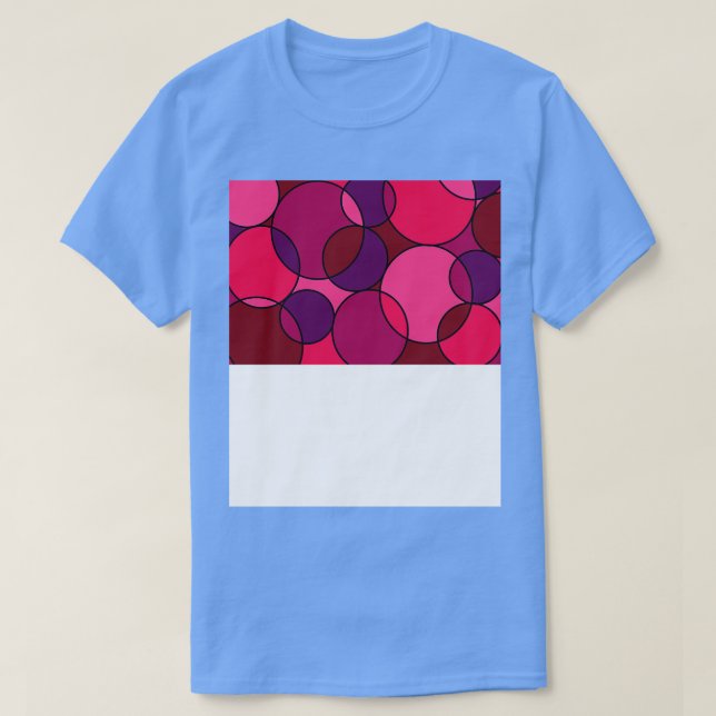 T-shirt Joli Motif de cercles roses (Design devant)