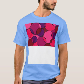 T-shirt Joli Motif de cercles roses