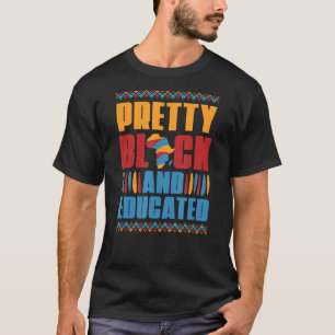 T-shirt Joli Noir Et Éduqué Africain-Américain Noir H