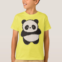 Joli Ours Panda Dessiné à la Main - Adorable Kawai