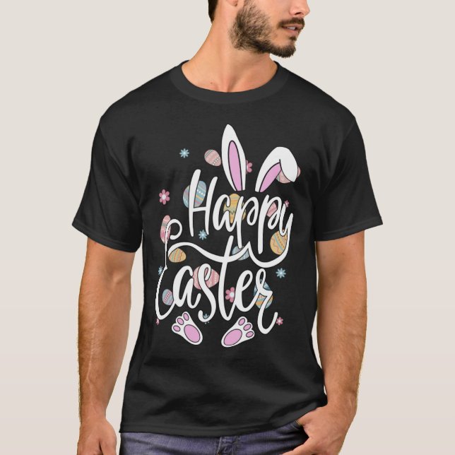 T-shirt Joli Pâques À Chaque Lapin Escouade De Pâques (Devant)