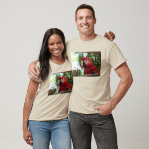 T-shirt Joli perroquet rouge