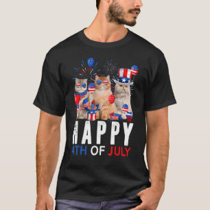 T-shirt Joli Persan Rouge Blanc Bleu Patriotique Heureux 4