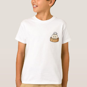 T-shirt Joli personnage de ravioli vapeur mignon pour enfa