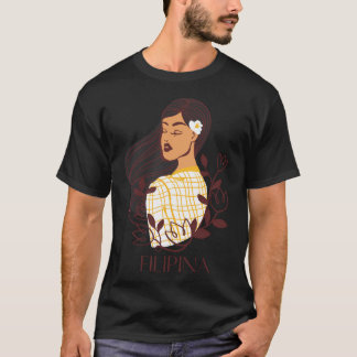 T-shirt Joli Philippin Philippin Pinay Filipiniana Avec Sa